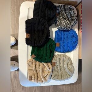 Set of 7 baby beanies
